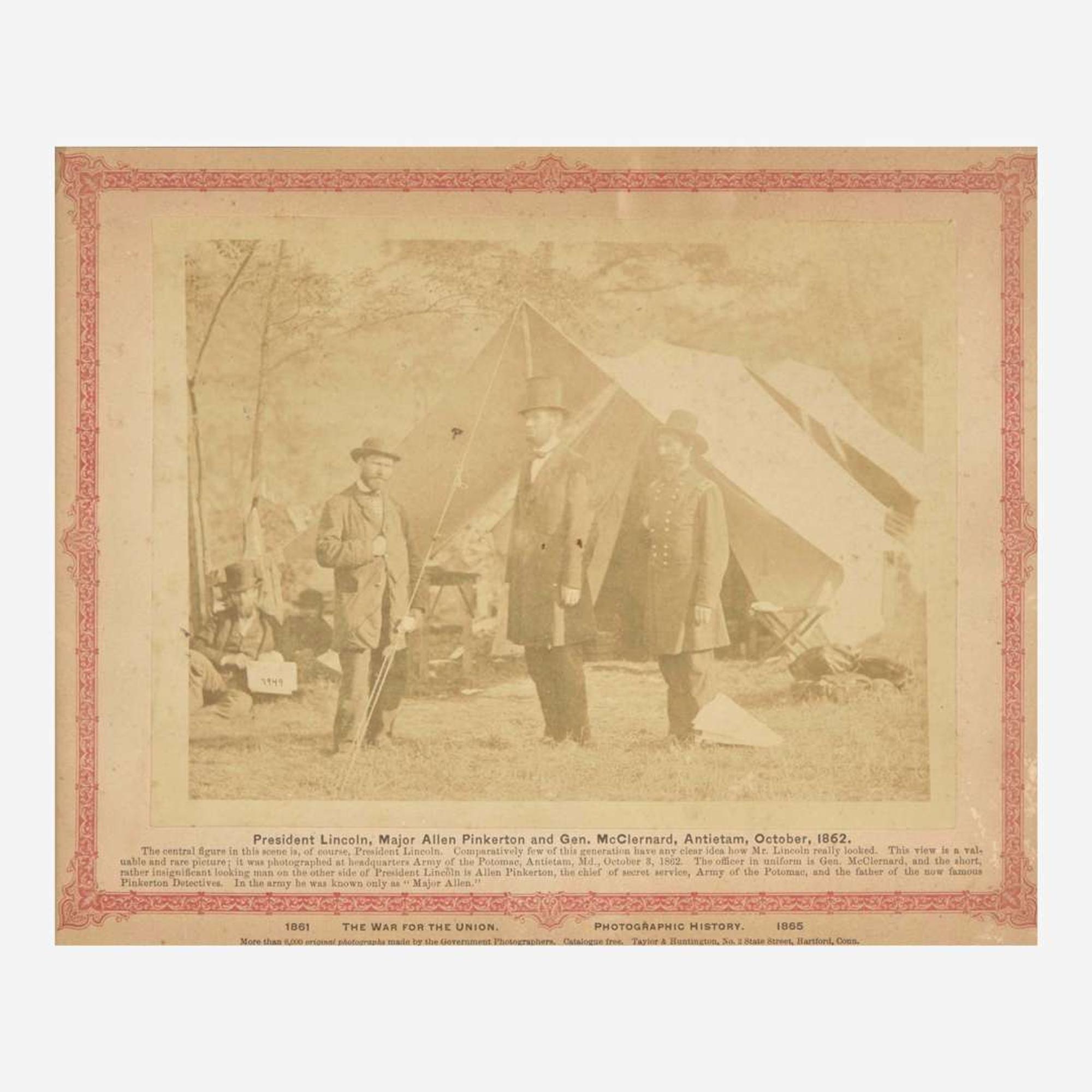[Presidential] [Lincoln, Abraham] Albumen Photograph