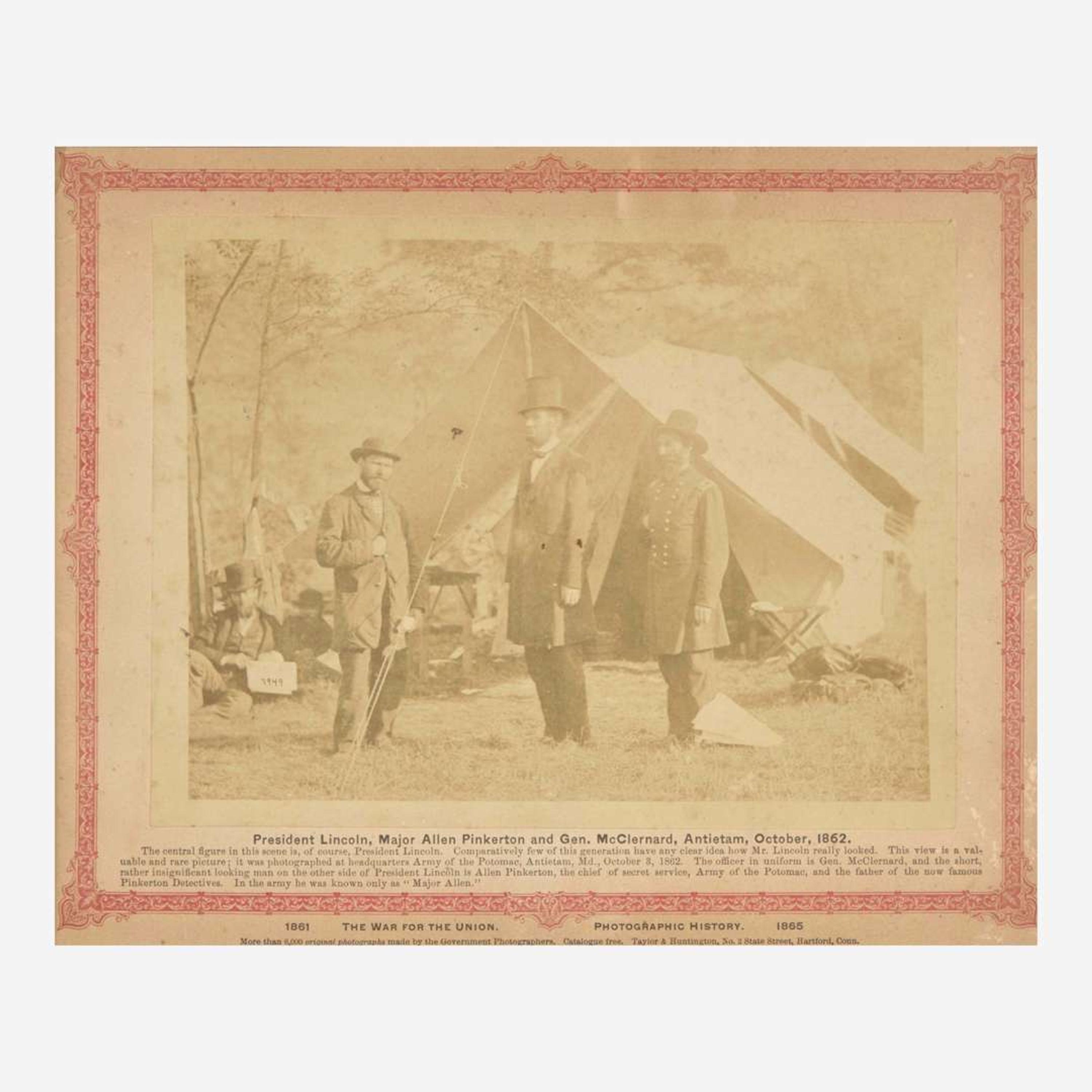 [Presidential] [Lincoln, Abraham] Albumen Photograph