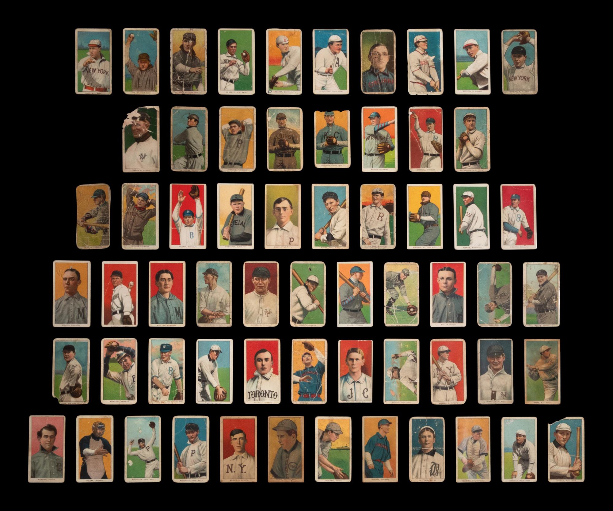 A Collection of Over 350 Assorted T206 Tobacco Baseball Cards