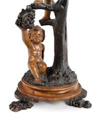 A Venetian Carved Figural Pedestal