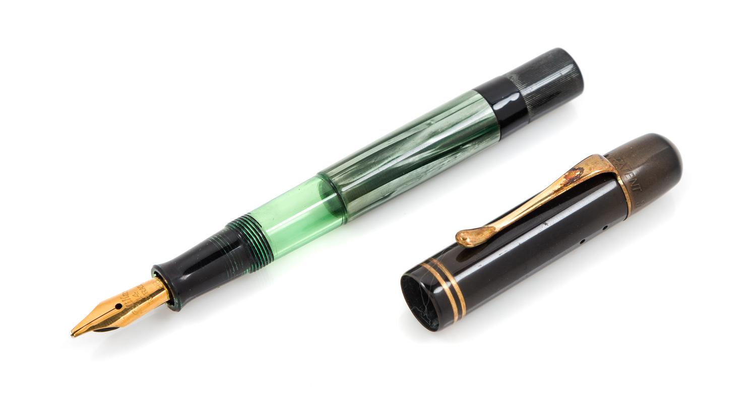 A Vintage Pelikan '100' Fountain Pen Length 4 5/8 inches.