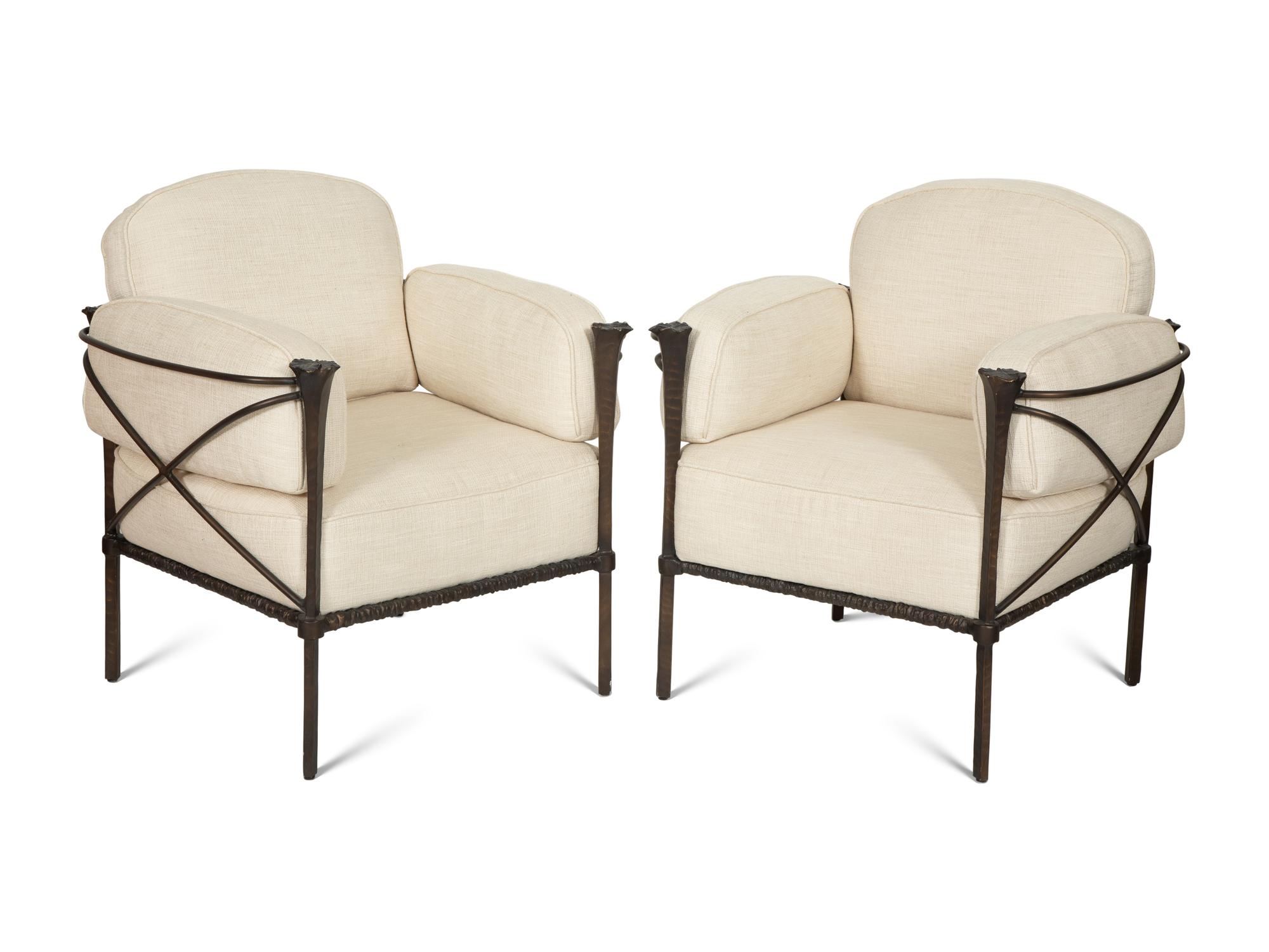 A Suite of Michael Taylor Arcadia Patinated Aluminum Outdoor Furniture