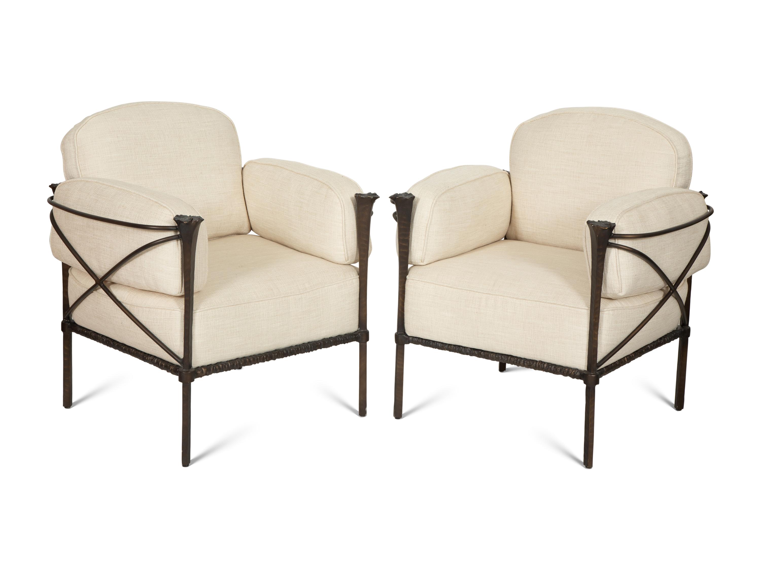 A Suite of Michael Taylor Arcadia Patinated Aluminum Outdoor Furniture