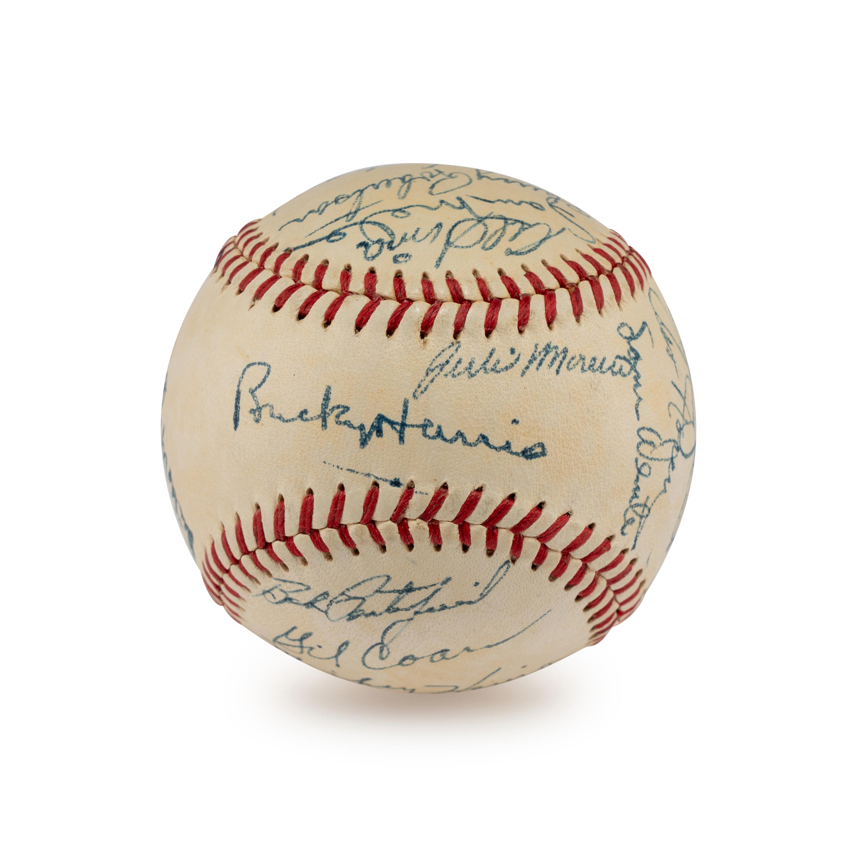 A 1951 Washington Senators Team Signed Autograph Baseball (Beckett Authentication Services)