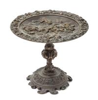 A Continental Bronze Tazza Height 5 1/2 x diameter 6 3/8 inches.