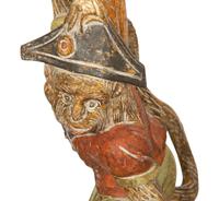 An Italian Painted Composition Six-Light Monkey Chandelier