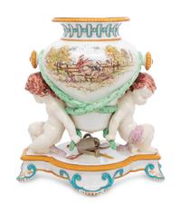 A Wedgwood Majolica Figural Vase