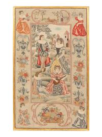 Two Charles II Style Needlework Panels