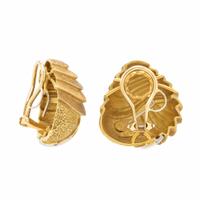 Henry Dunay, Bicolor Gold Earrings