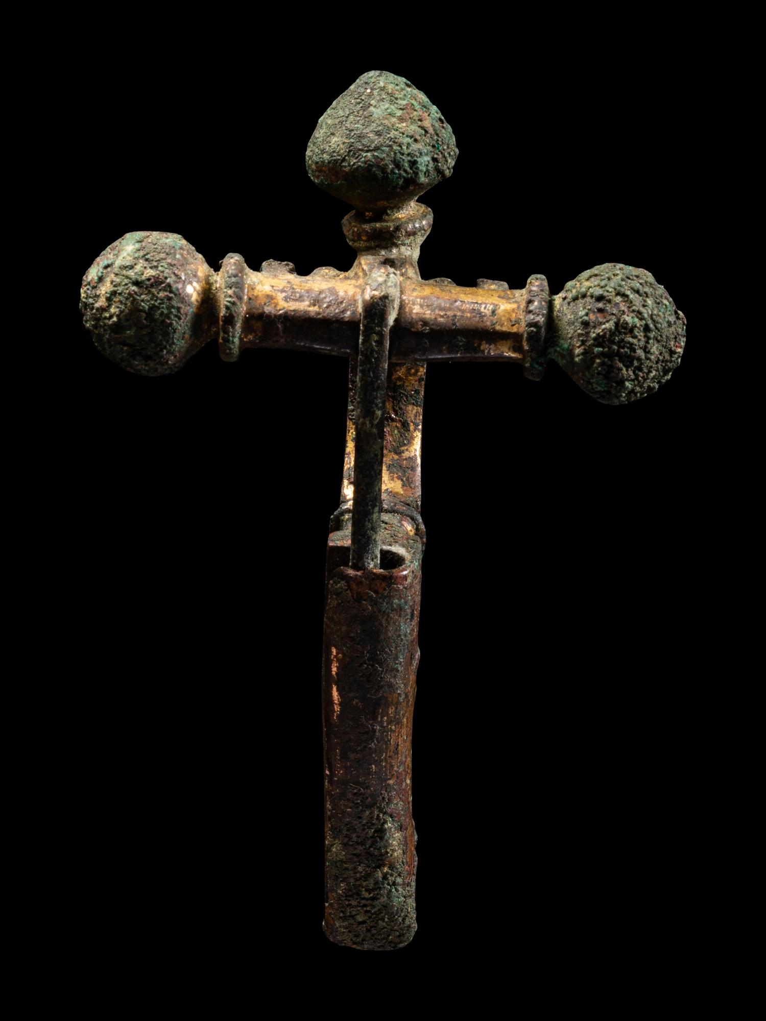 A Roman Gilt-Bronze Crossbow Fibula