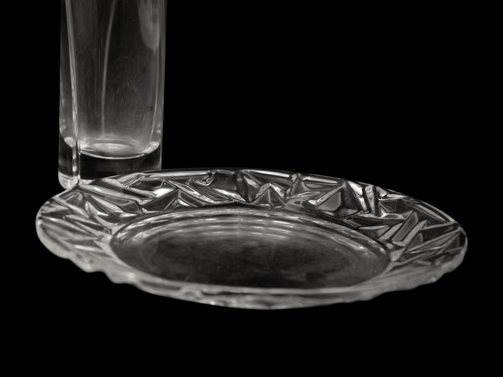 Eight Tiffany and Co. Glass Articles — 20th Century
