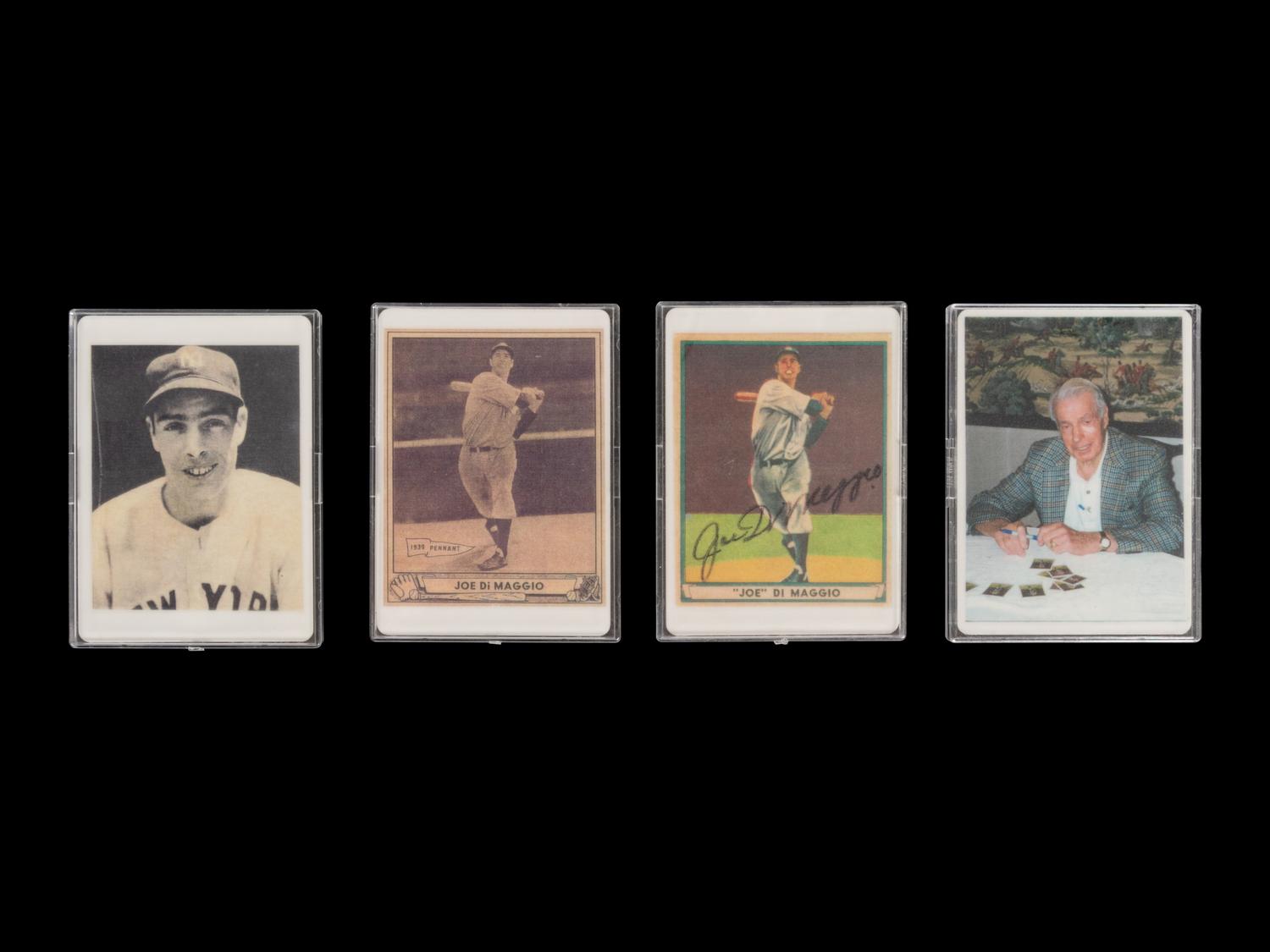 A Joe DiMaggio Signature Series Set of Signed Autograph Baseball Cards