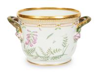 A Royal Copenhagen Flora Danica Porcelain Cache Pot