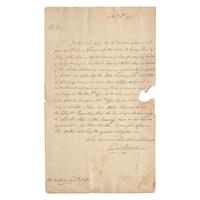 [American Revolution] Rittenhouse, David. Autograph Letter, signed