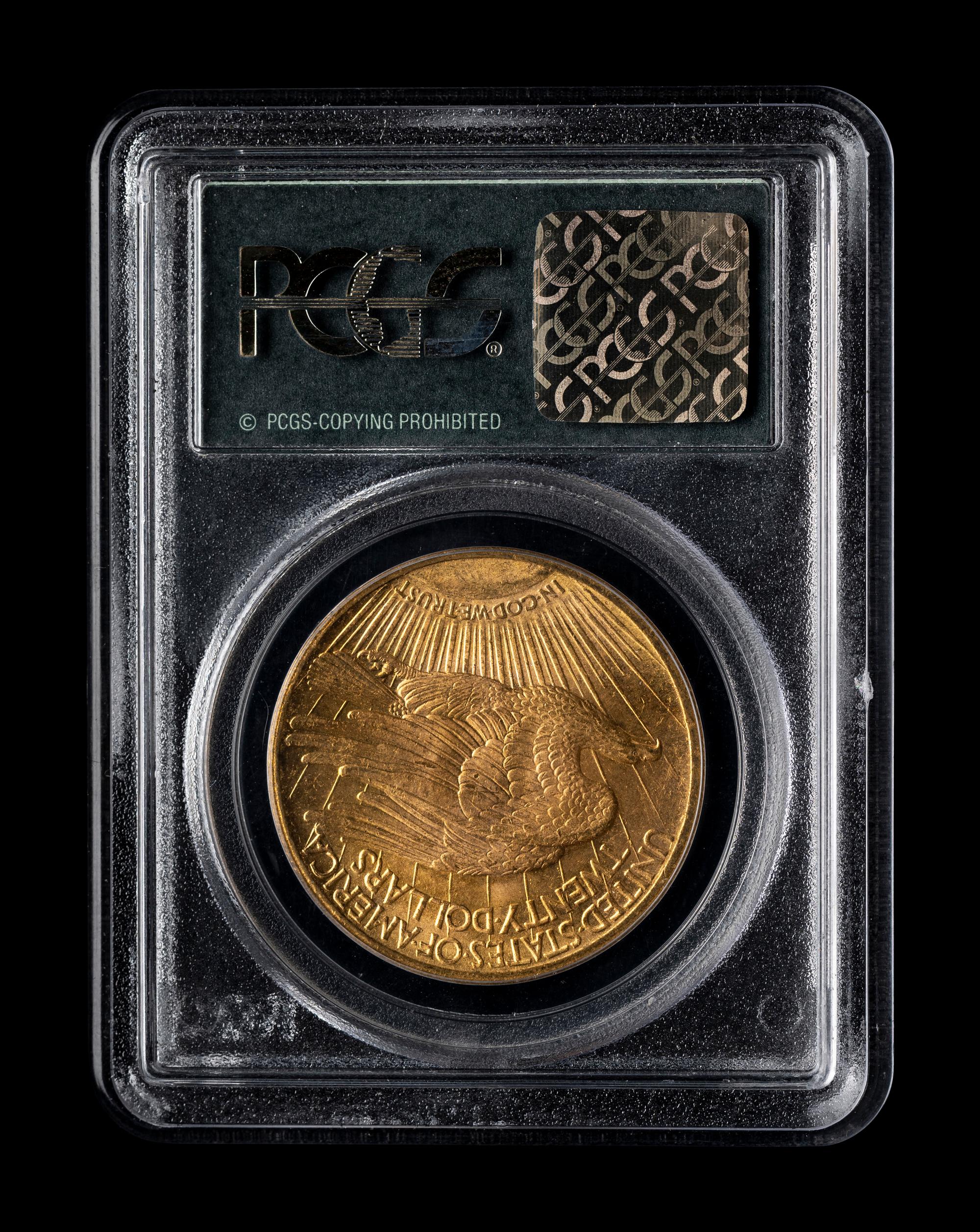 A 1924 Saint Gaudens $20 Gold Coin (PCGS MS61)