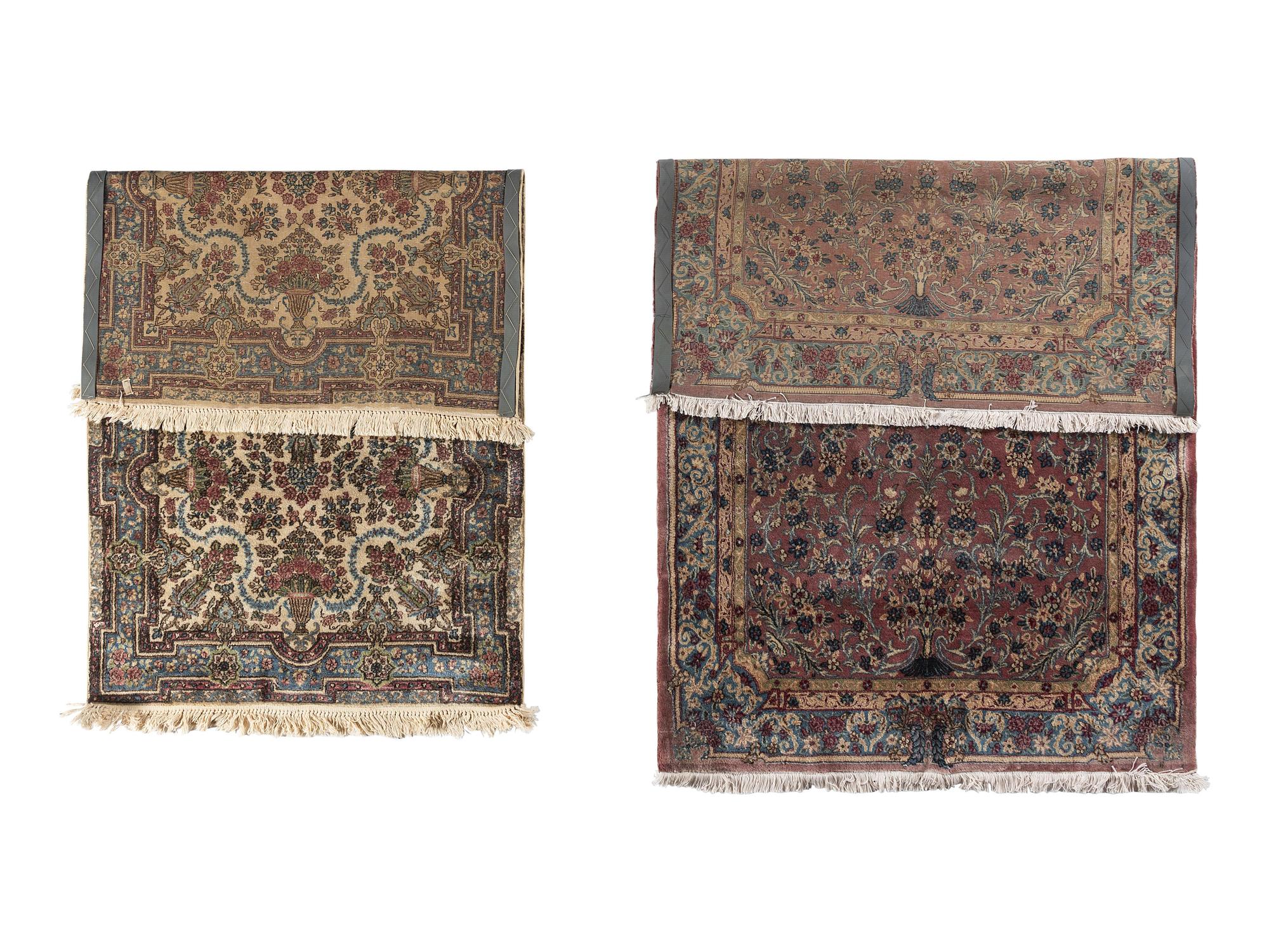 Two Kirman Wool Rugs