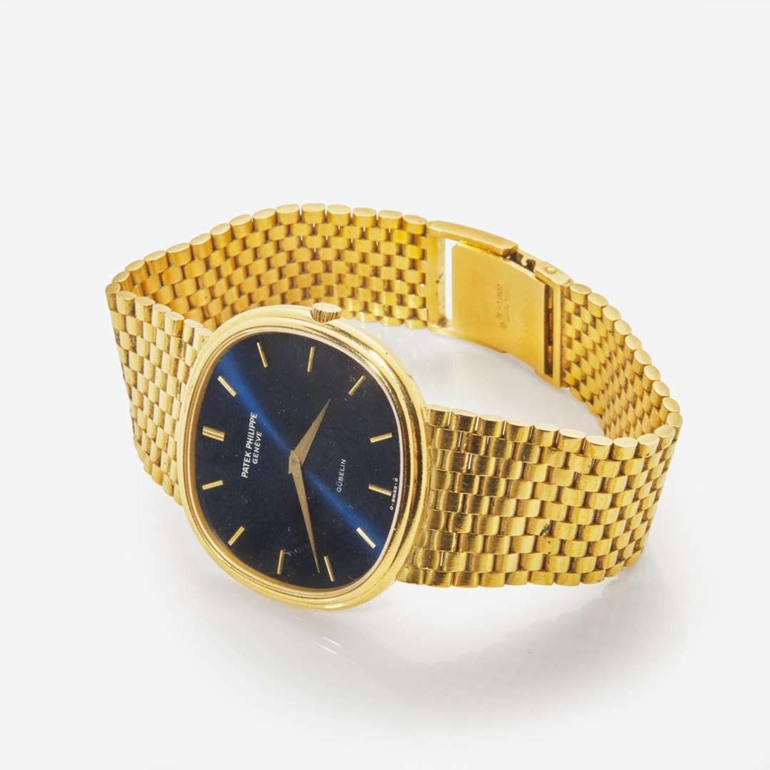 C. 1979 18K Men's Patek Philippe Gold Watch 3739/002 Jumbo Dial