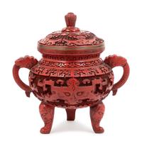 A Chinese Red Lacquer Censer