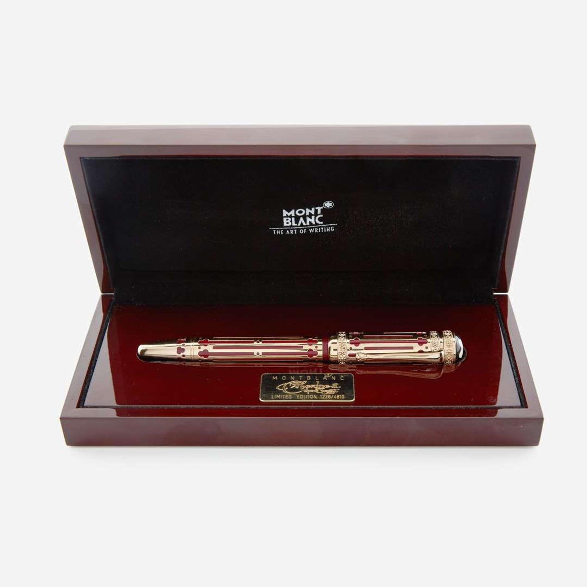 A Mont Blanc Catherine the Great fountain pen Limited Edition No 1228/4810