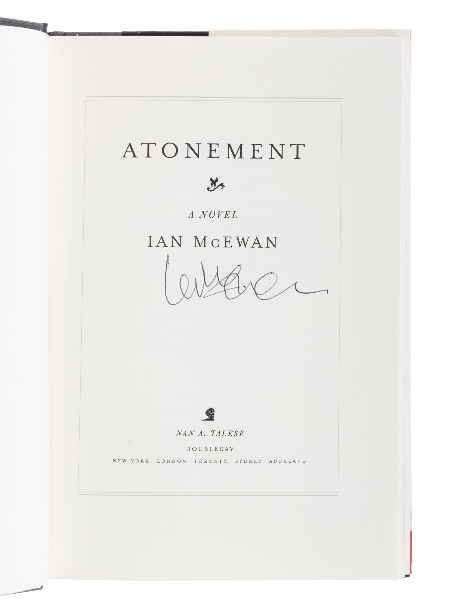 McEWAN, Ian (b. 1948). Enduring Love . London: Jonathan Cape, 1997.