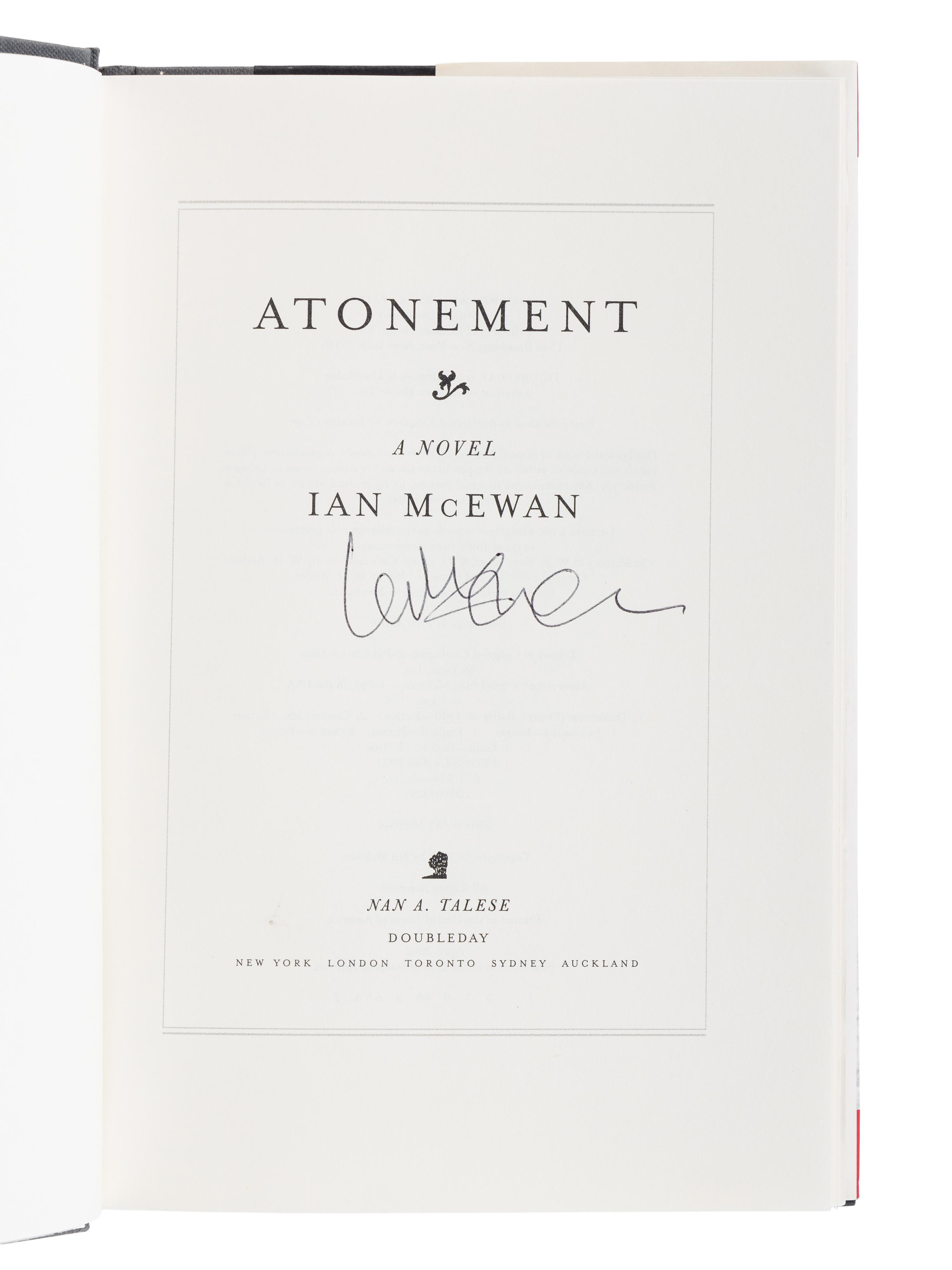 McEWAN, Ian (b. 1948). Enduring Love . London: Jonathan Cape, 1997.
