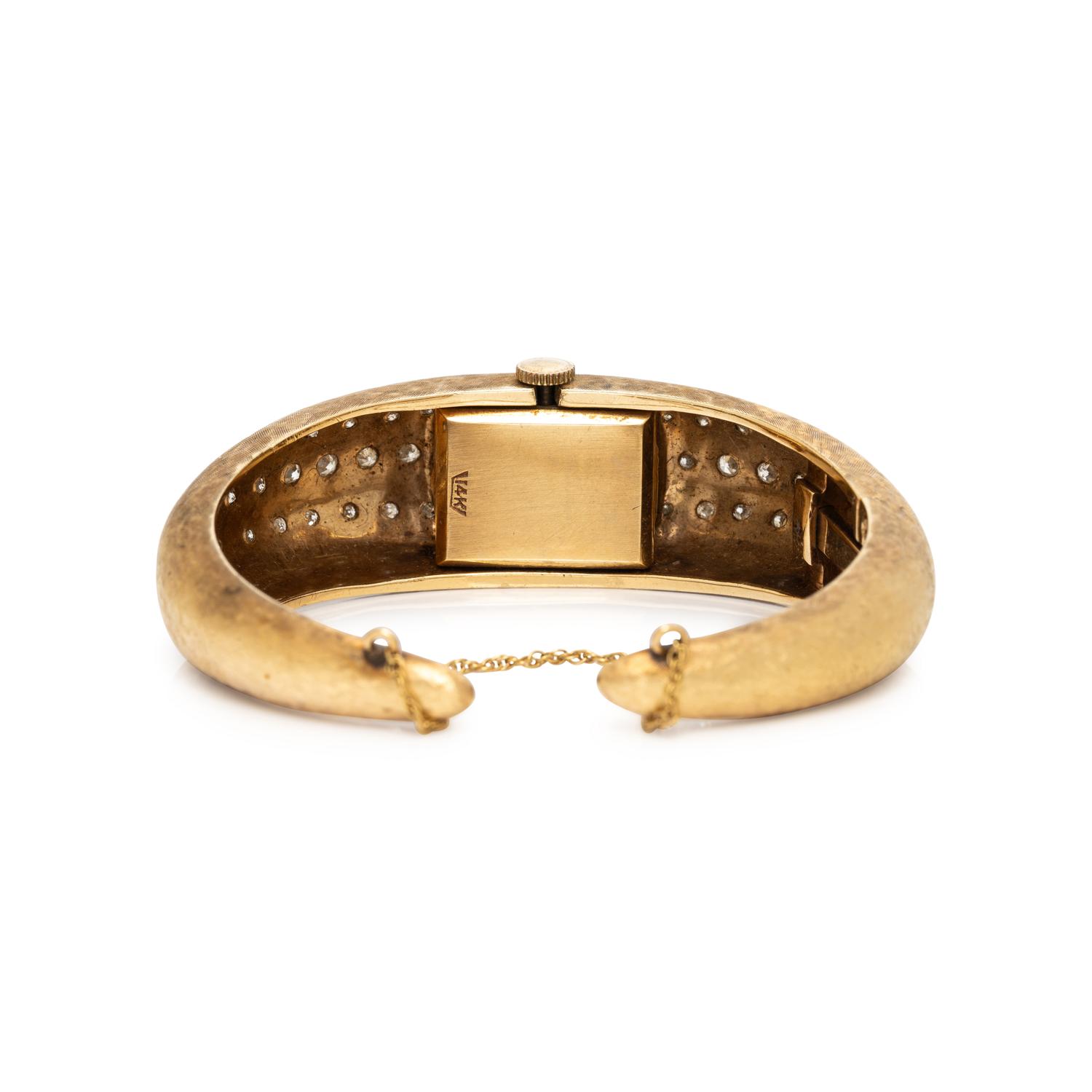 LA FOND, YELLOW GOLD AND DIAMOND WATCH