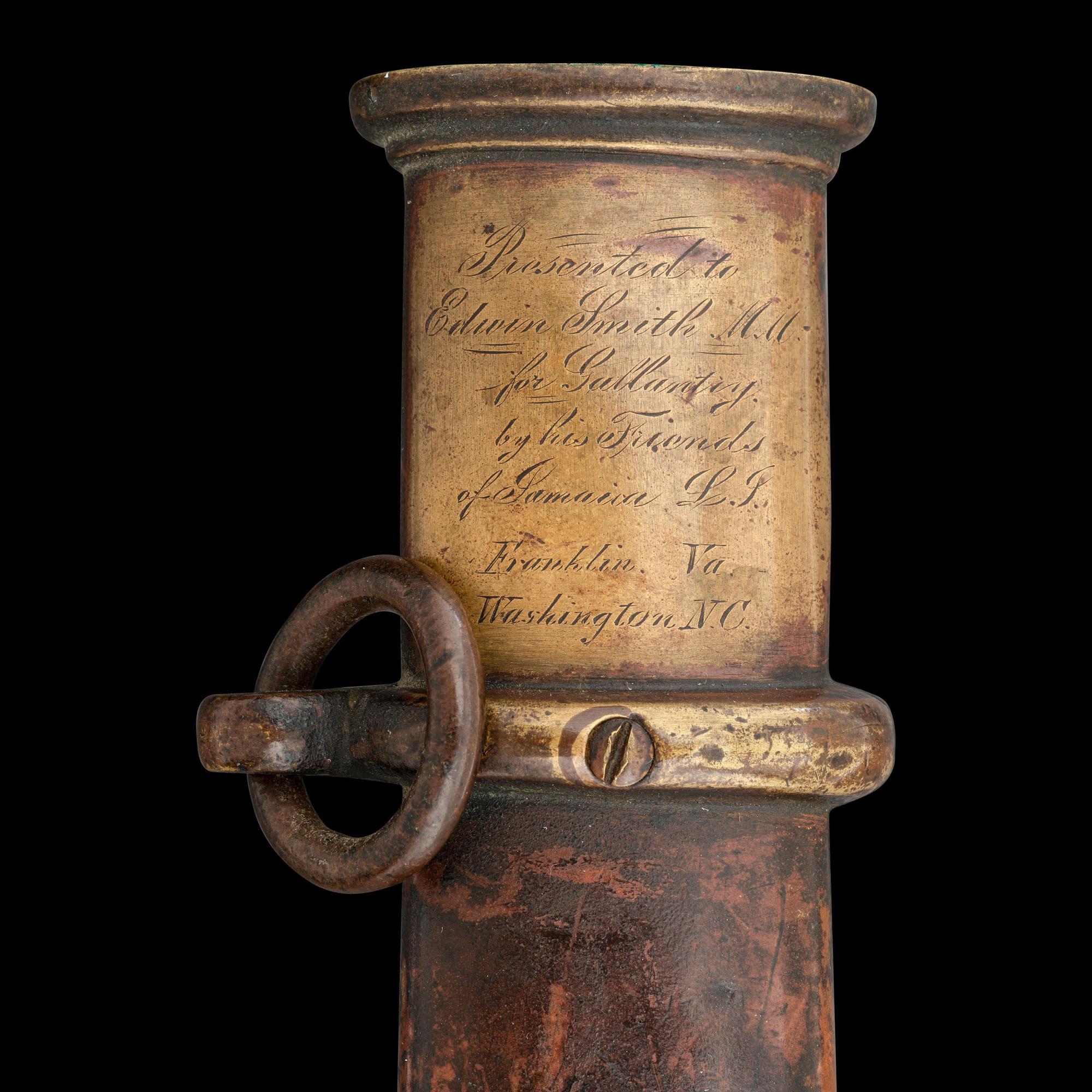 US Model 1852 Naval Officers Sword Presented to Medal of Honor Recipient Edwin Smith