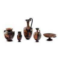 Five Attic Style Red-Figure Vessels