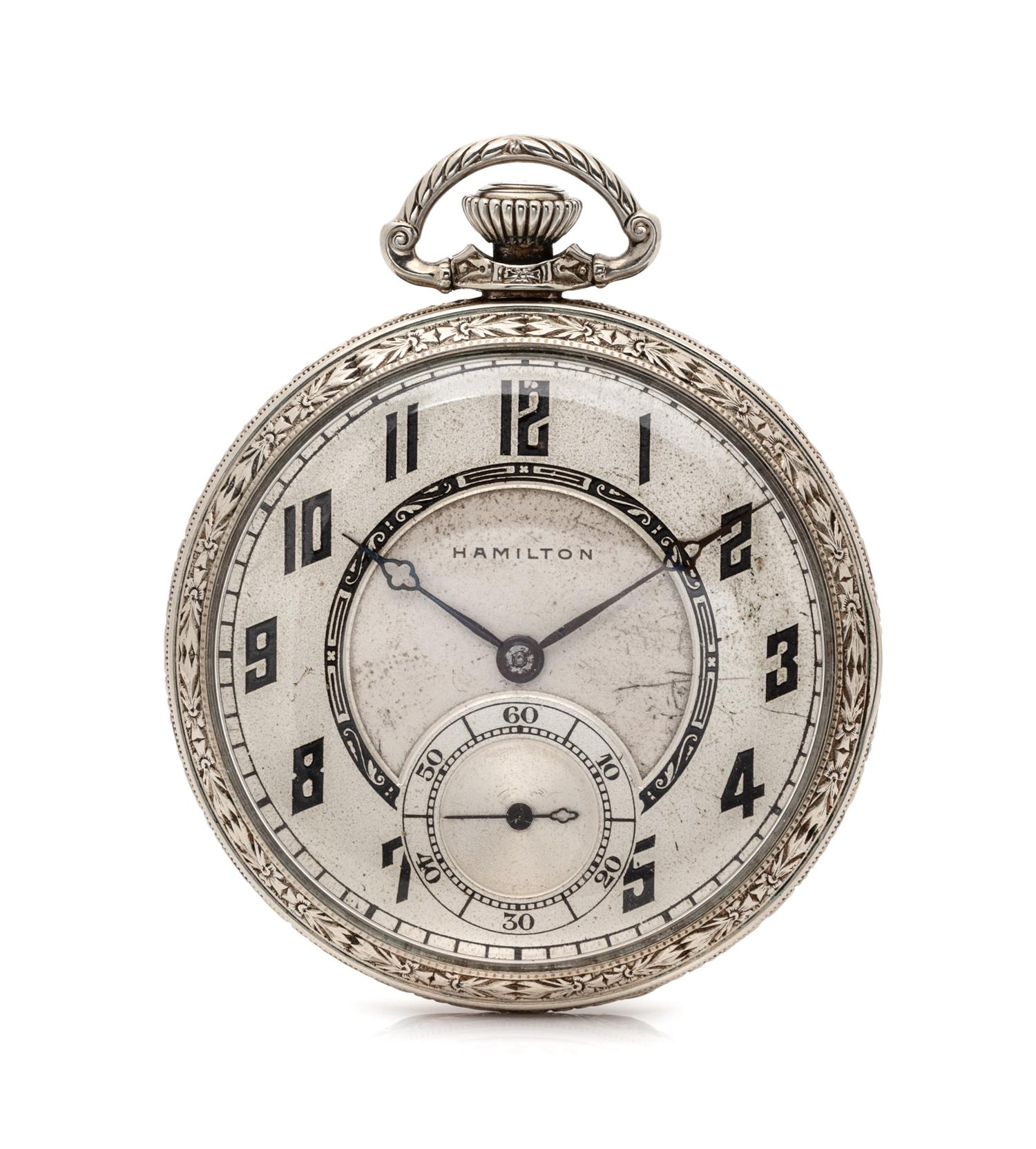 A Gold Filled Open Face Pocket Watch, Hamilton, Circa 1926,