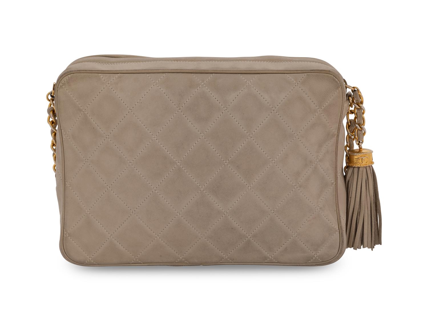 Chanel Cream Leather Camera Bag, 1986-1988