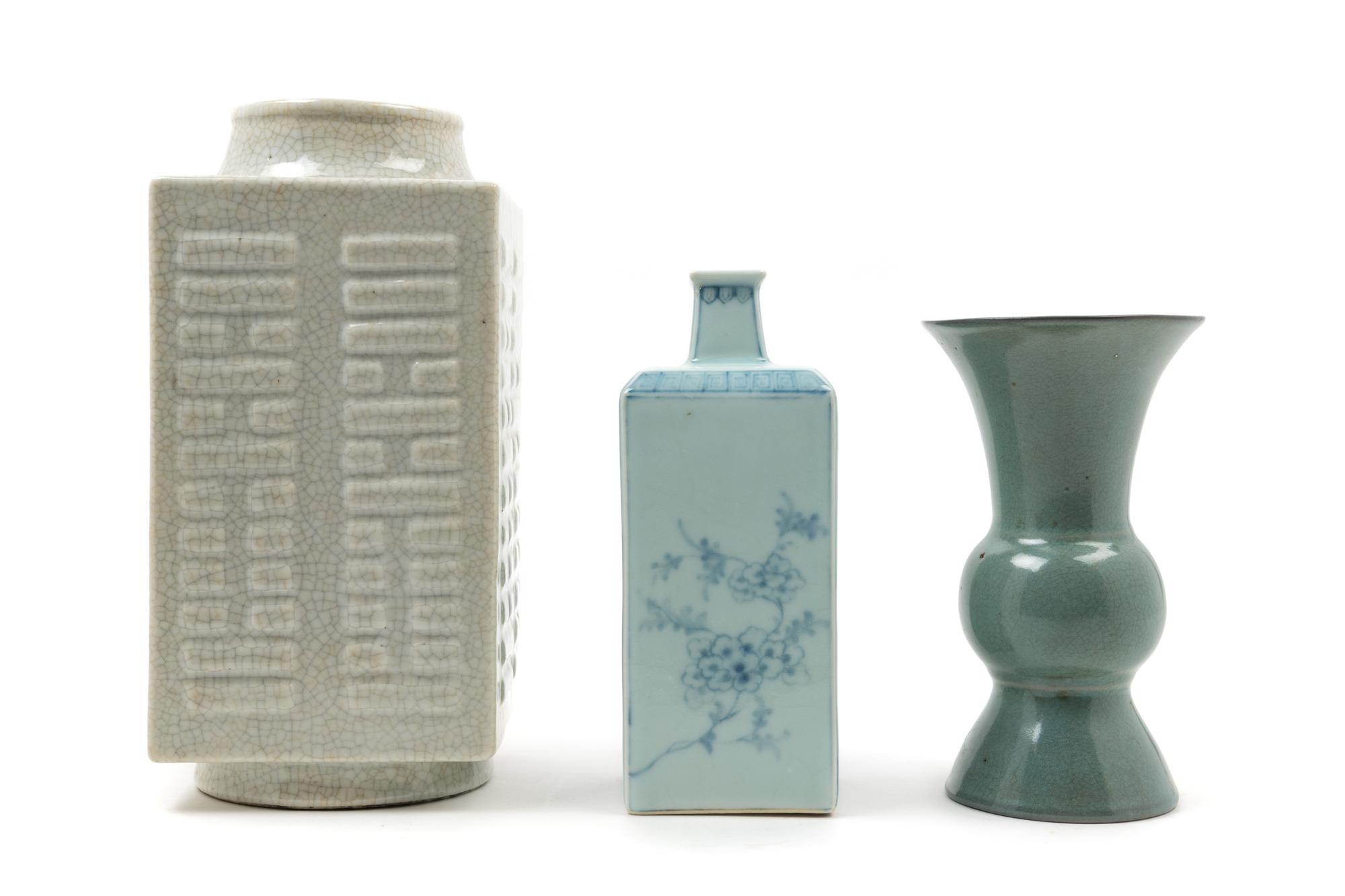 Three Chinese Porcelain Vases