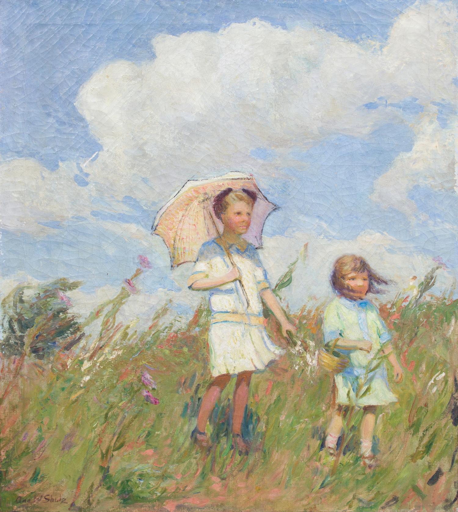 Ada Walter Shulz, (American, 1870-1928), A Windy Day