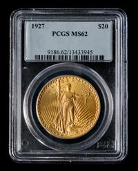 A United States 1927 St. Gaudens $20 Gold Coin