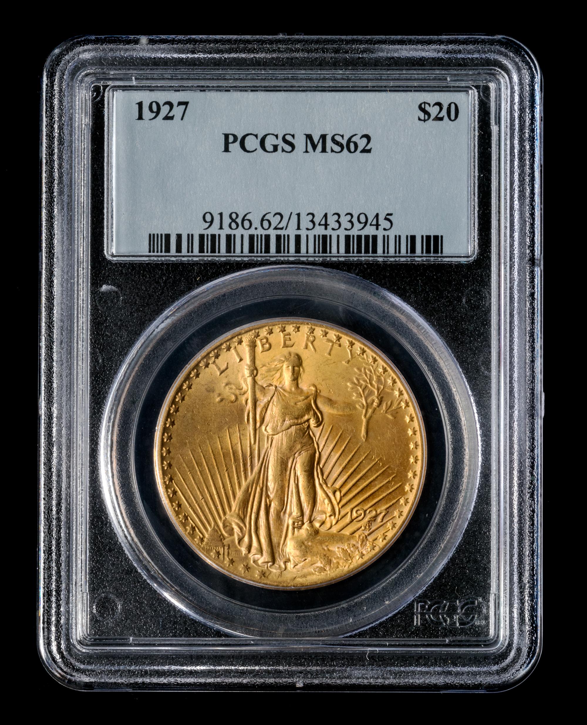 A United States 1927 St. Gaudens $20 Gold Coin