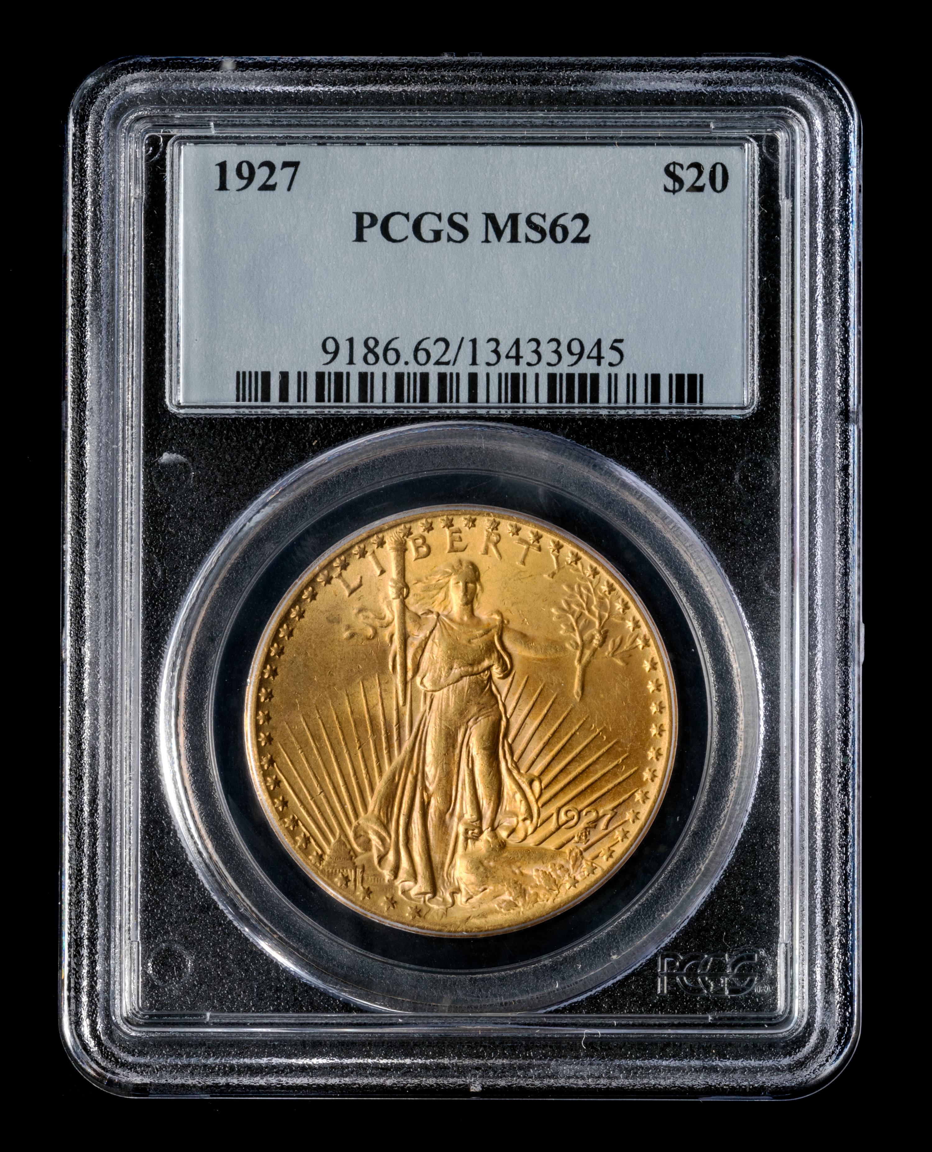 A United States 1927 St. Gaudens $20 Gold Coin