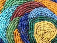 Nez Perce Child's Beaded Hide Cradle