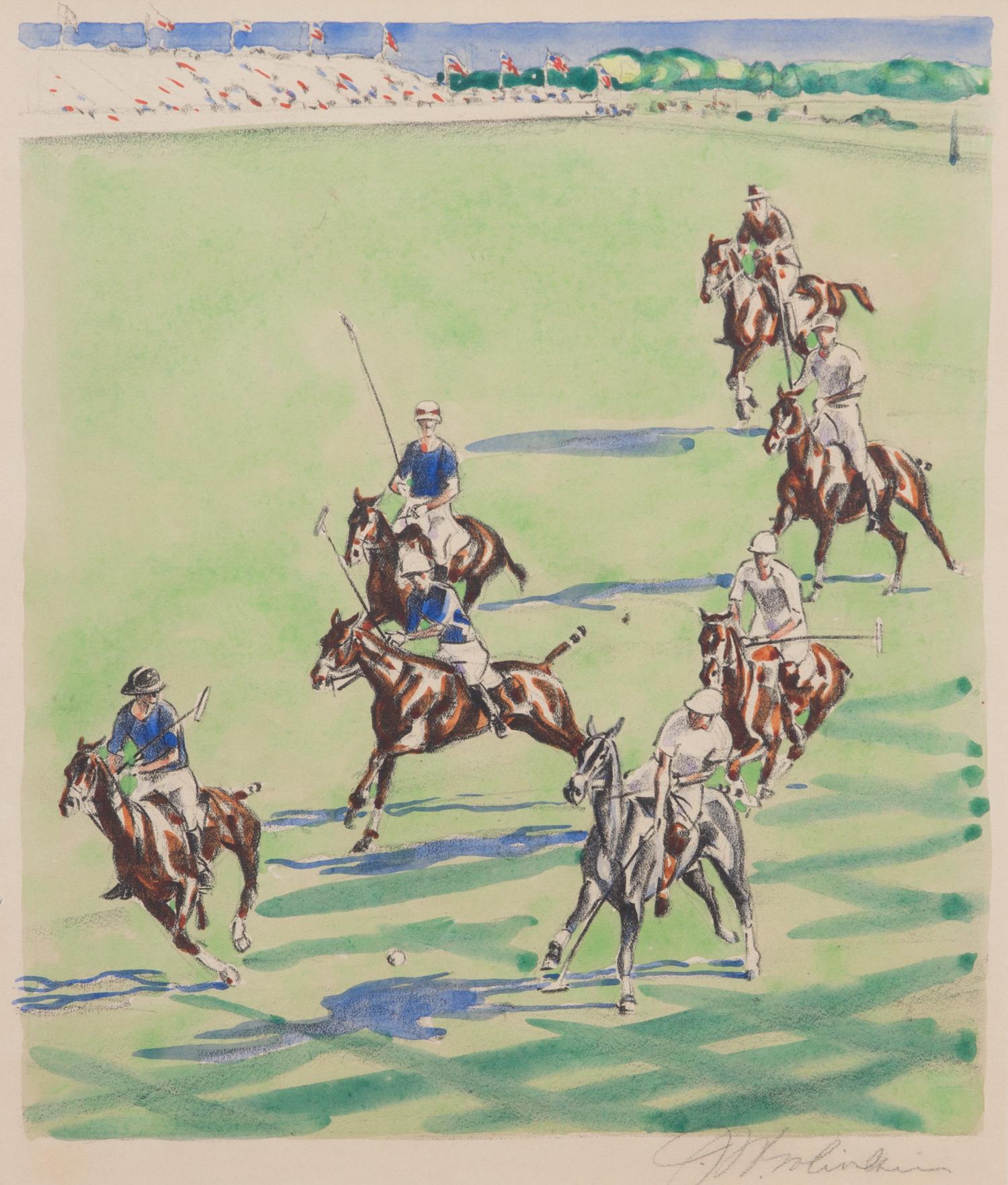 Joseph Webster Golinkin, (American, 1896-1977), Westchester Cup Match, 1939