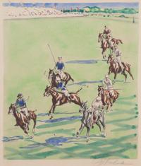 Joseph Webster Golinkin, (American, 1896-1977), Westchester Cup Match, 1939