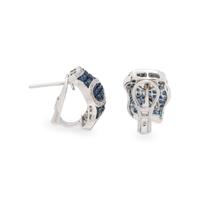 SAPPHIRE AND DIAMOND EARRINGS