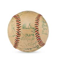 A 1933 Washington Senators Team Signed Autograph Baseball (Beckett Authentication Services Letter of Authenticity)