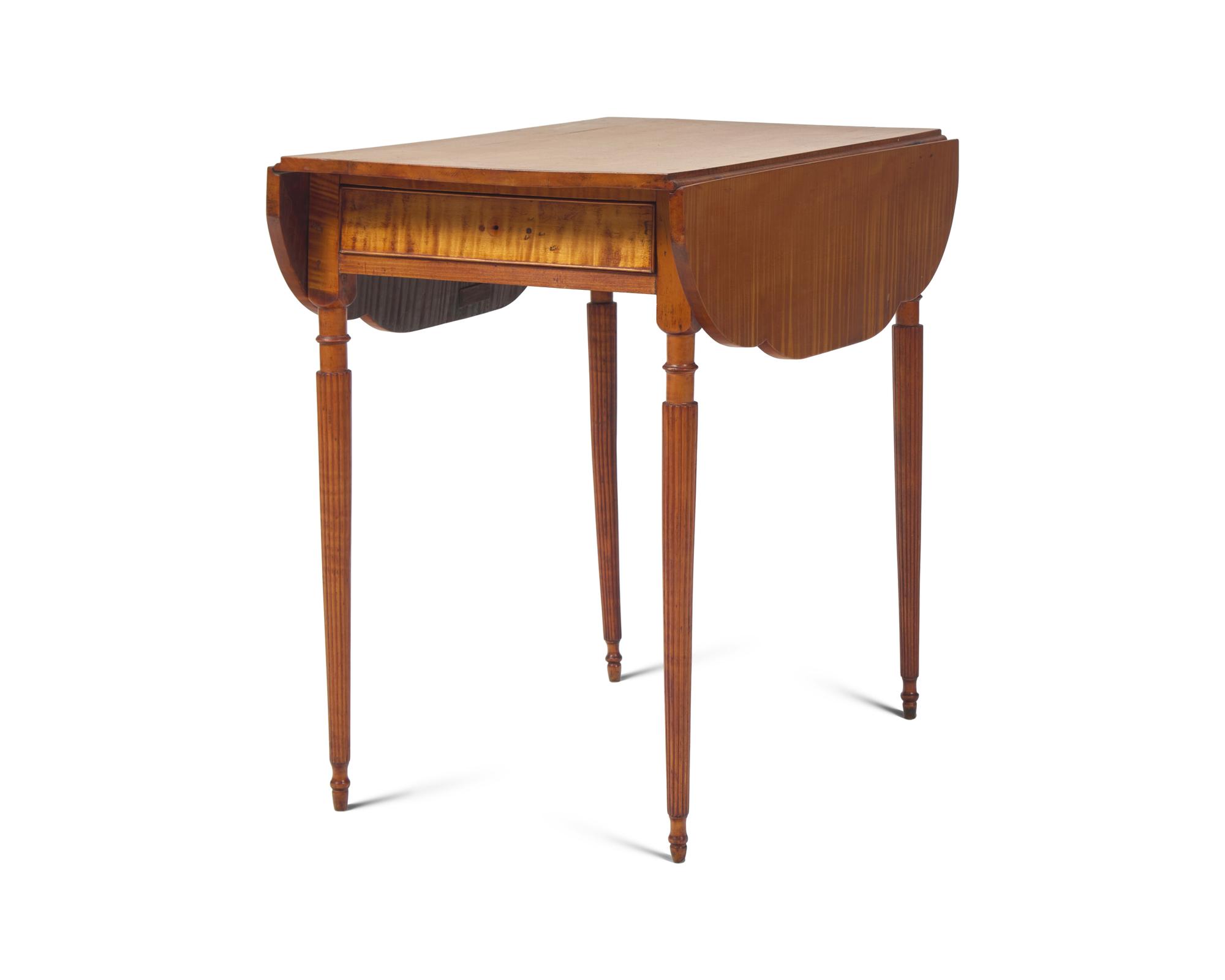 A Federal Tiger Maple Pembroke Table