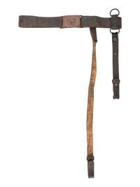 [CIVIL WAR]. Ames light artillery cavalry saber dated 1864, cavalry sword belt, and documents belonging to Private Sidney Cole, Company G, 1st New York Dragoons.