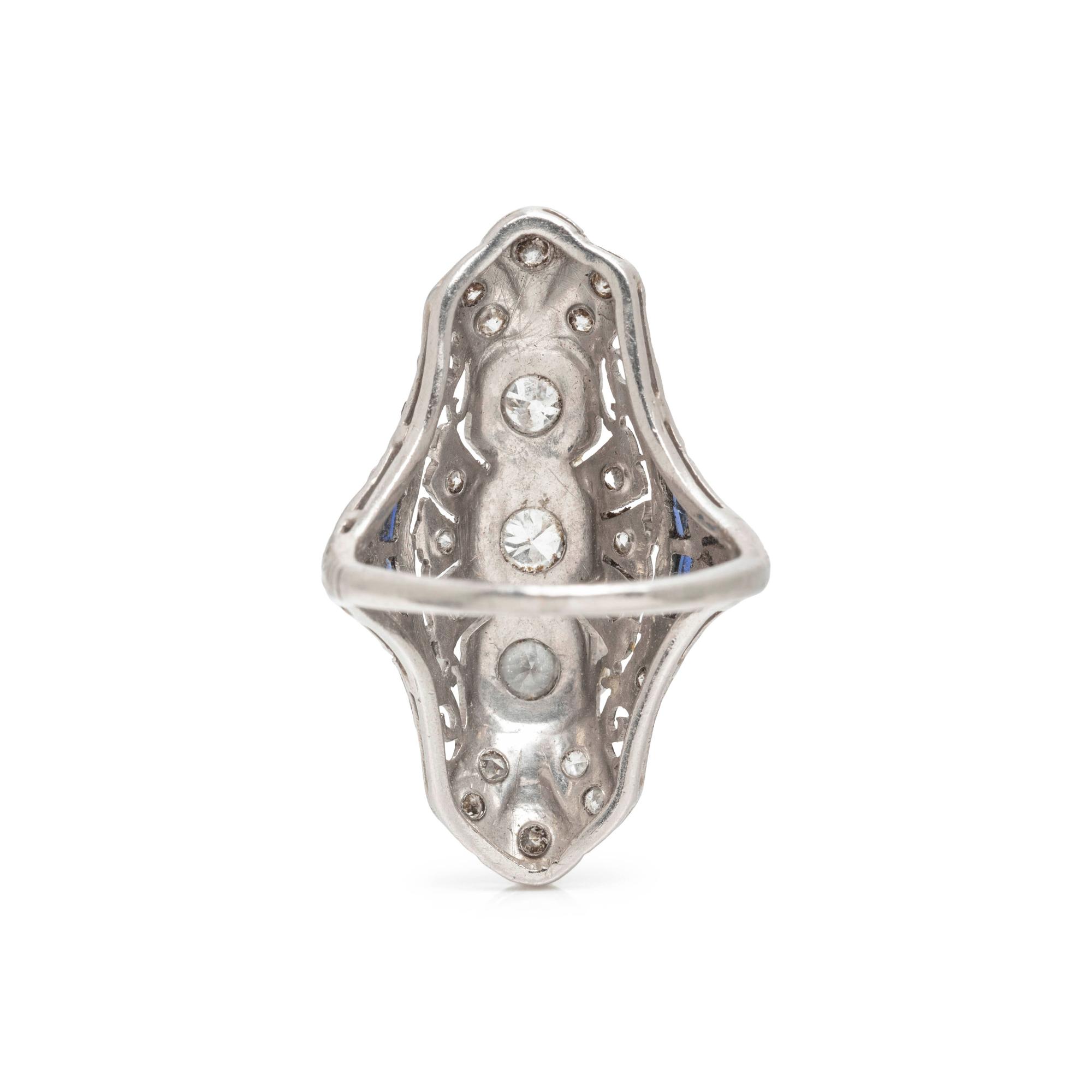 ART DECO, DIAMOND RING