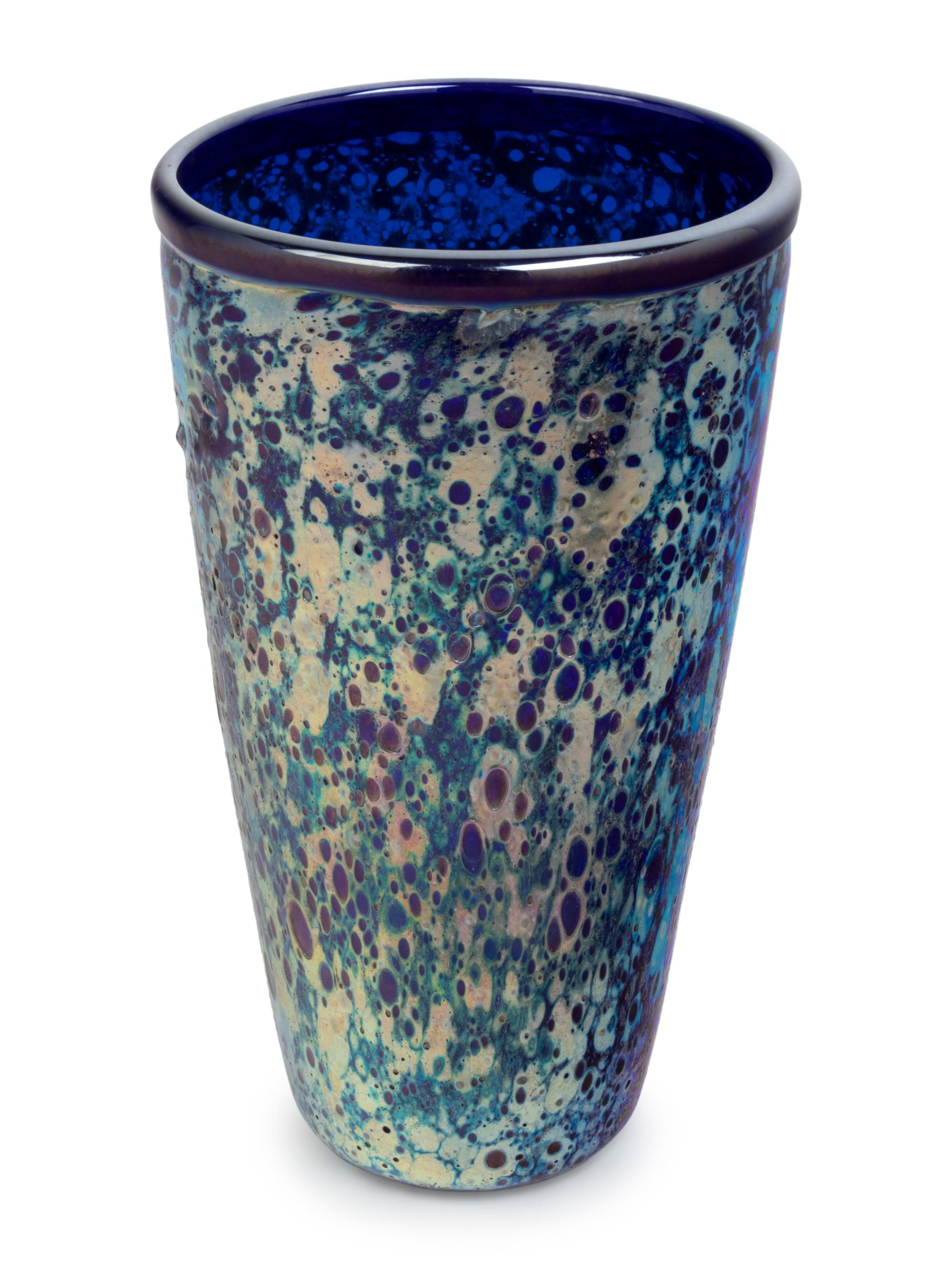 Two Steven Correia Studio Glass Vases
