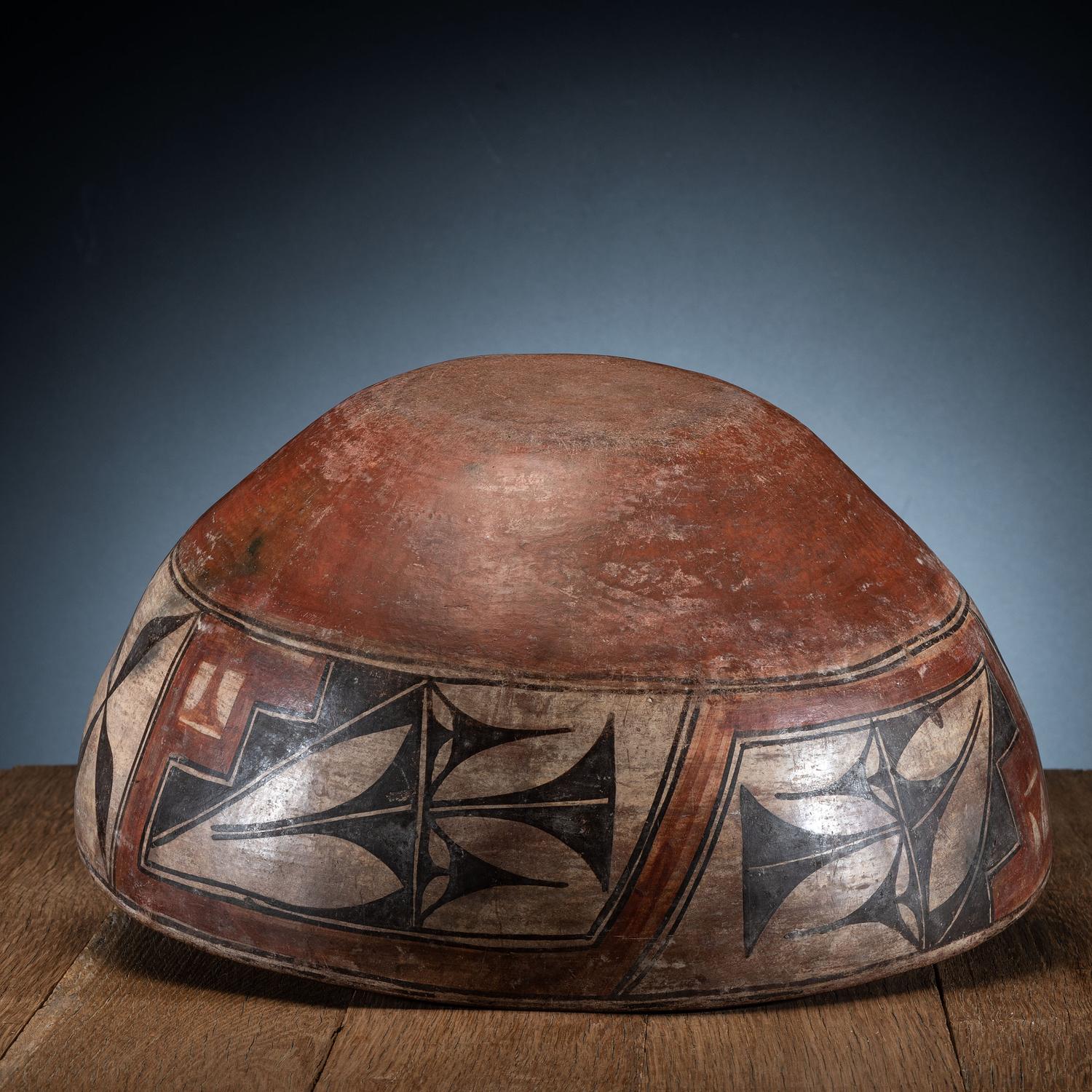 Large Zia Polychrome Dough Bowl