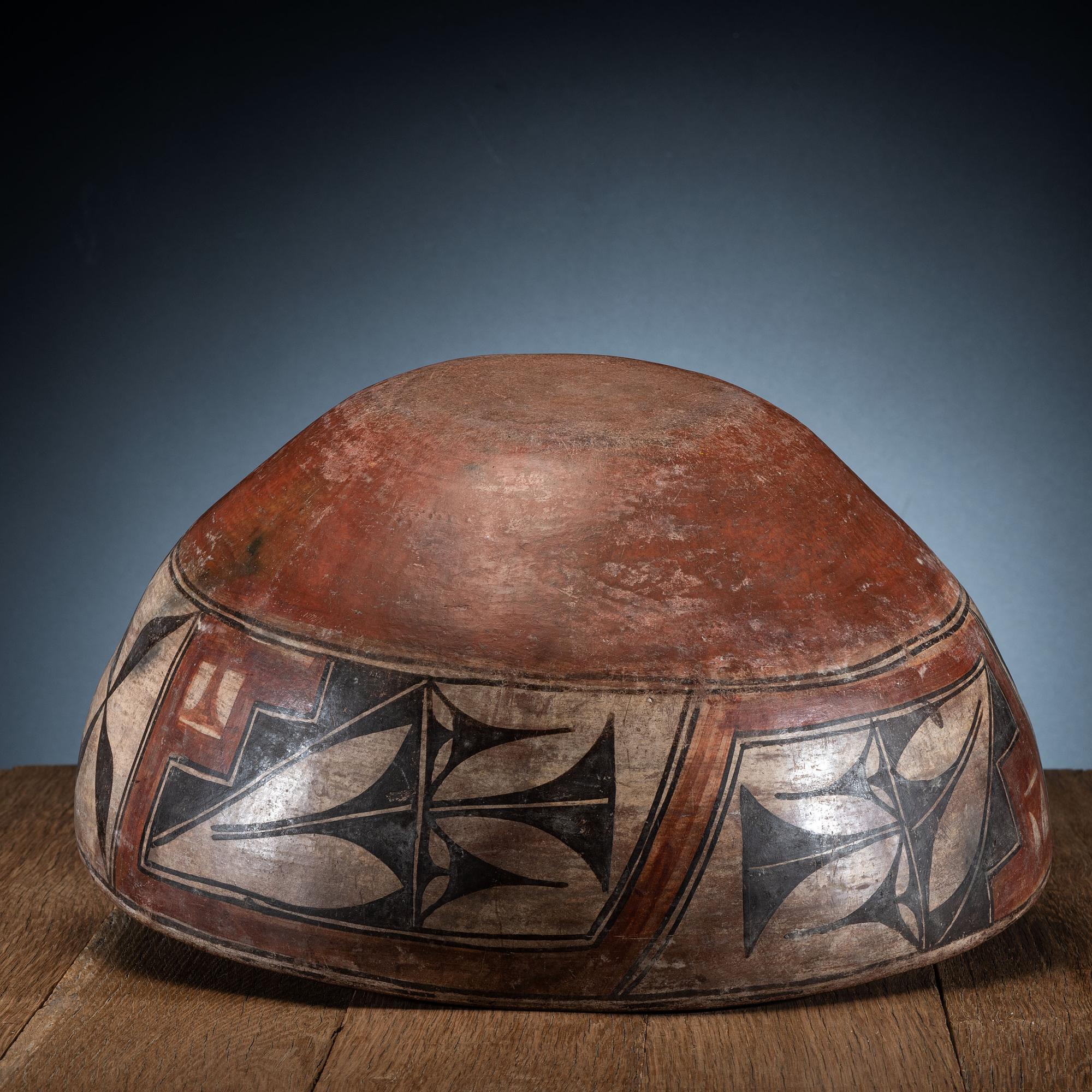 Large Zia Polychrome Dough Bowl