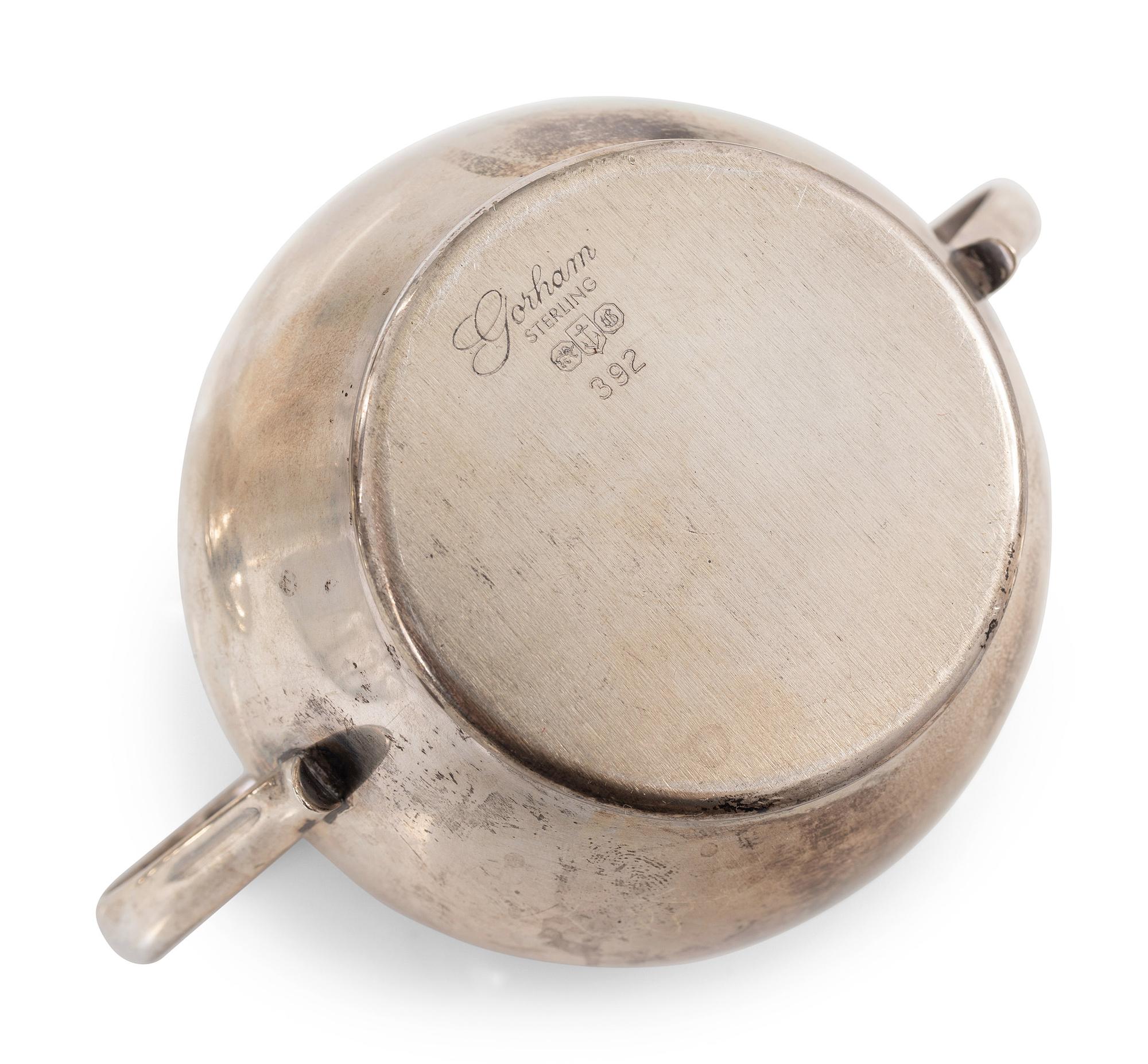 A Gorham Silver Three Piece Coffee Service