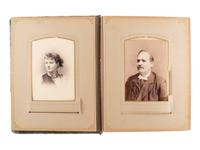 [EARLY PHOTOGRAPHY]. A collection of over 200 19th century photographs, incl. tintype of Indian Wars-era soldier.