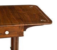 A Regency Style Rosewood Bone-Inlaid Sofa Table