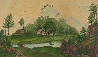 American School 19th Century, Two Drawings of Landscapes